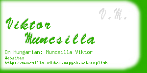 viktor muncsilla business card